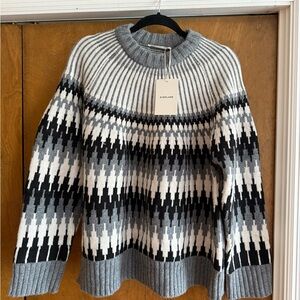 NWT Everlane Women's Gray Patterned Sweater